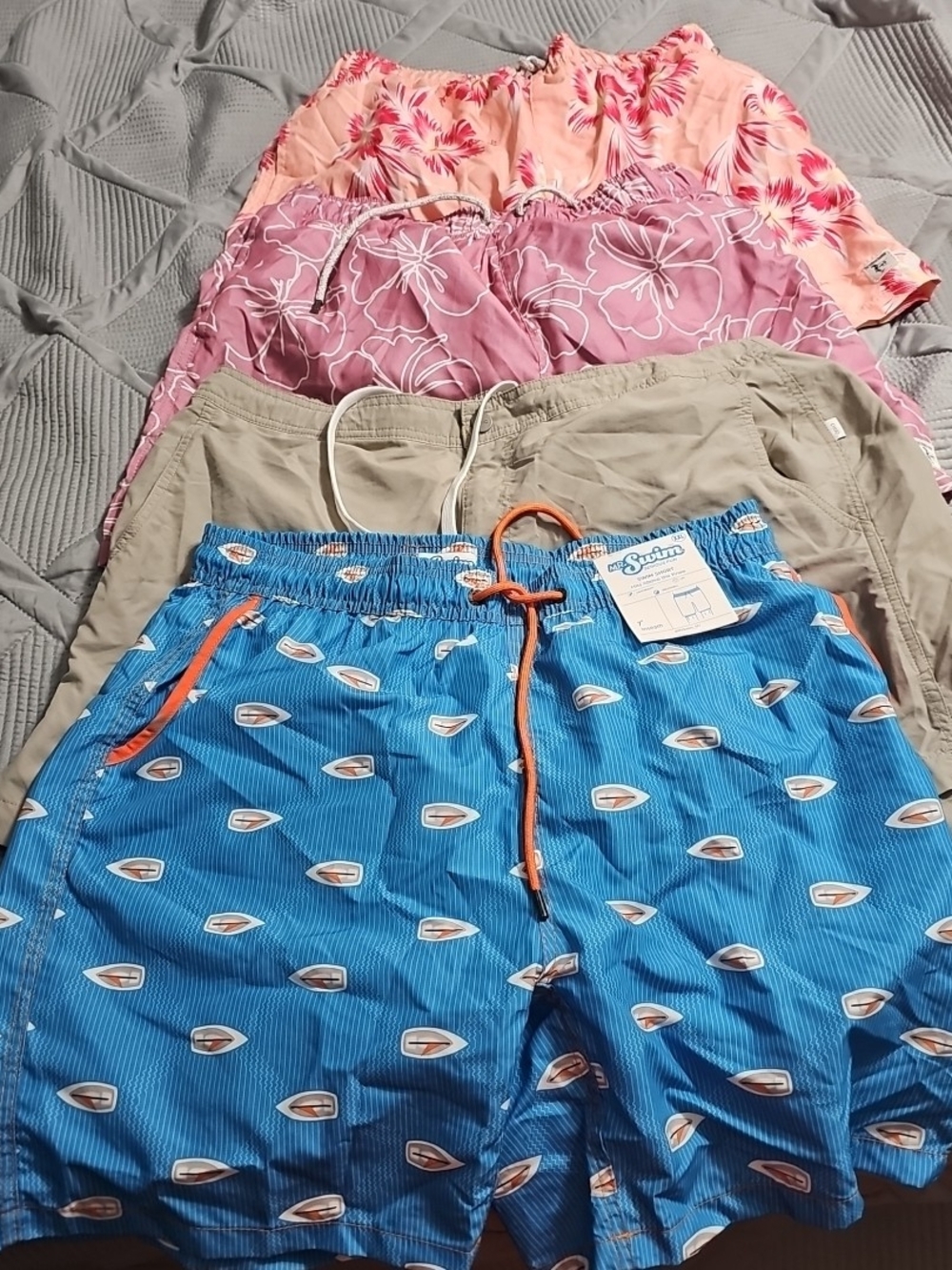 Bundle Of 4 Swim Trunks Men's XXL New/NWOT Condition